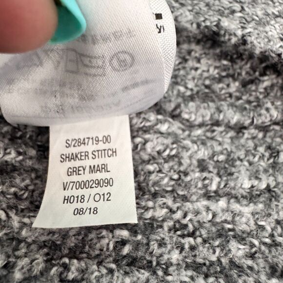 Old Navy Women’s Shaker Stitch Open Front Cardigan Sweater Grey Marl Size M - Picture 10 of 12